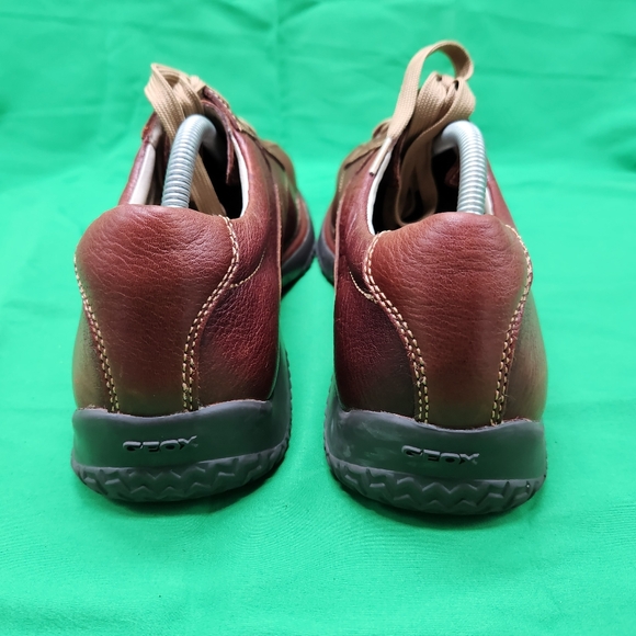 Geox Mens Size 43 US 10 Brown Lace Up Everyday Casual Stylish Comfort Shoes - Picture 5 of 14